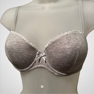 Cosabella Lorena Heather Gray T-Shirt Bra, 32-C NWT